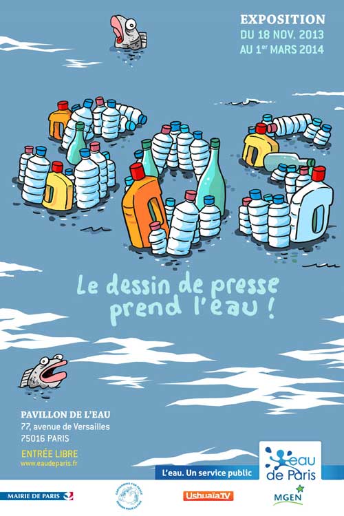 Exposition : Le dessin de presse prend l’eau !