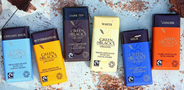 Melt with pleasure for the Green and Black’s Organic chocolates!