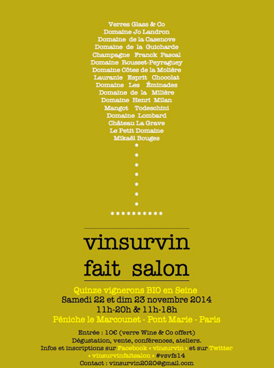 VinSurVin fait salon on the Péniche Le Marcounet