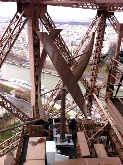 The Eiffel Tower receives two wind turbines!