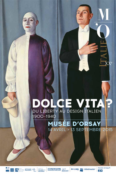 affiche-exposition-dolce-vita-musee-orsay-green-hotels-paris-eiffel-trocadero-gavarni