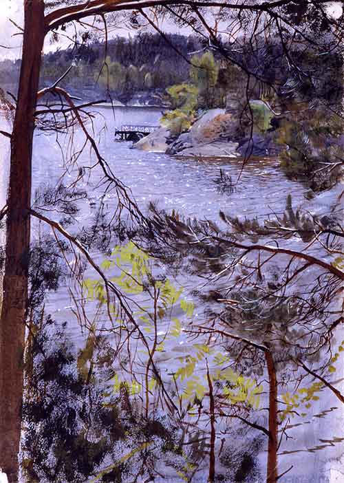 Anders Zorn, Kyrkviken, Lidingö