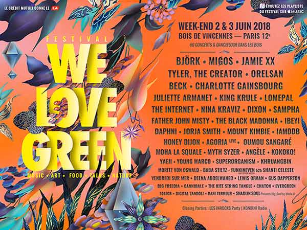 We Love Green 2018 : Orelsan et Charlotte Gainsbourg, les deux têtes d’affiche du festival