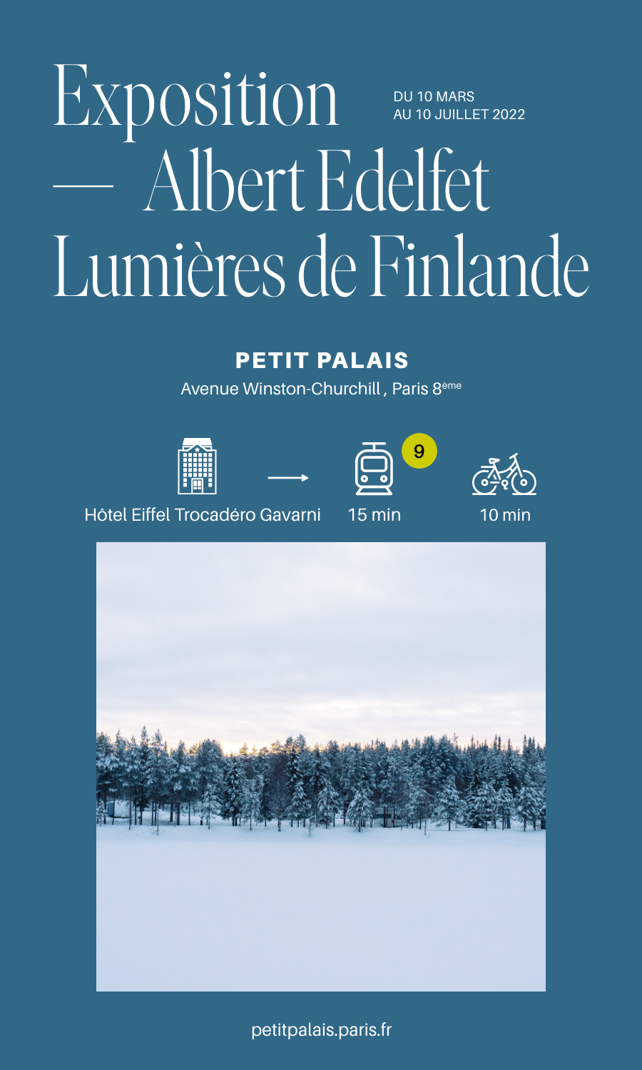 Exposition –  Albert Edelfet Lumières de Finlande au Petit Palais