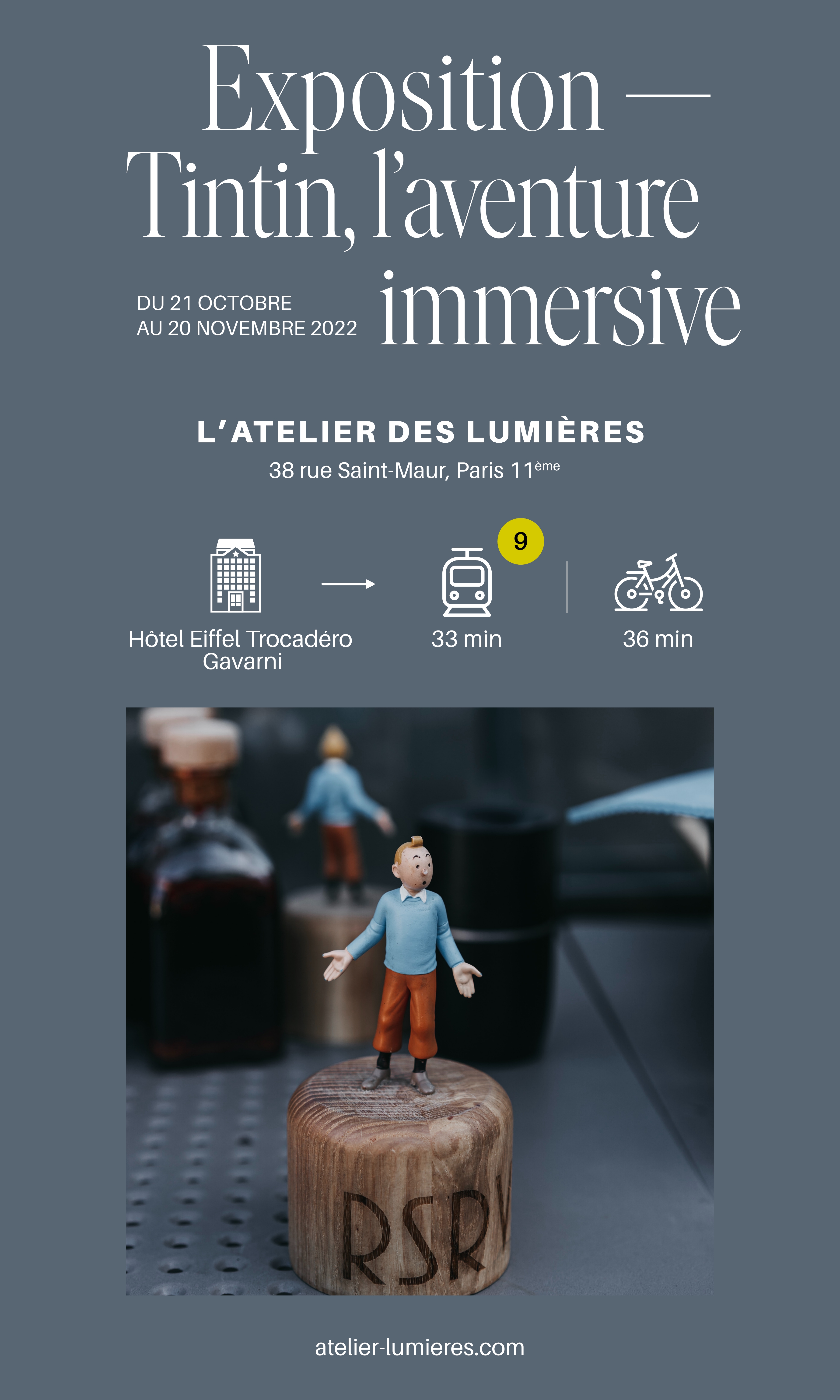 Exhibition « Tintin, the immersive adventure »