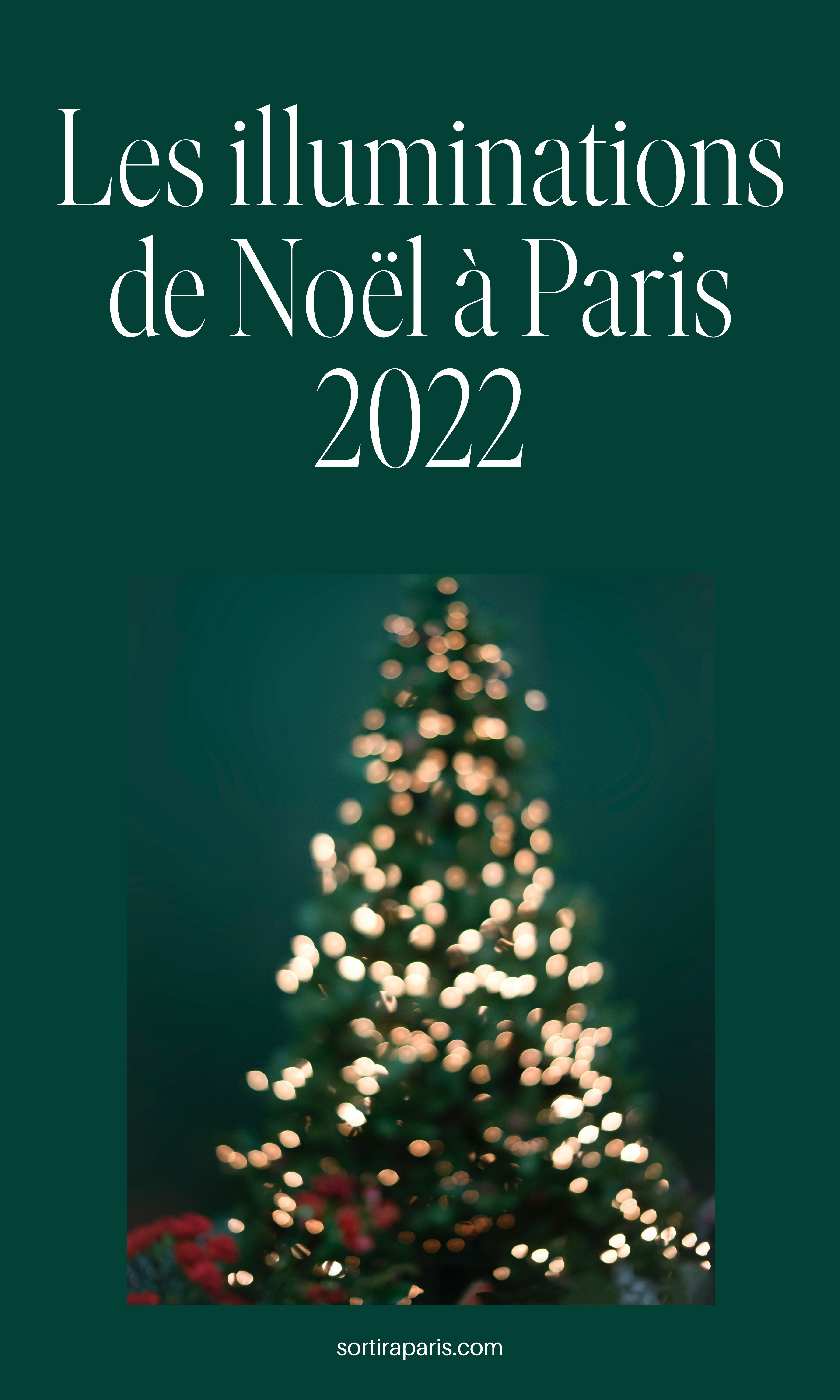 Christmas lights in Paris 2022