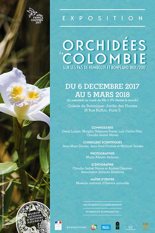 Exposition : Orchidées de Colombie, sur les pas de Humboldt et Bonpland