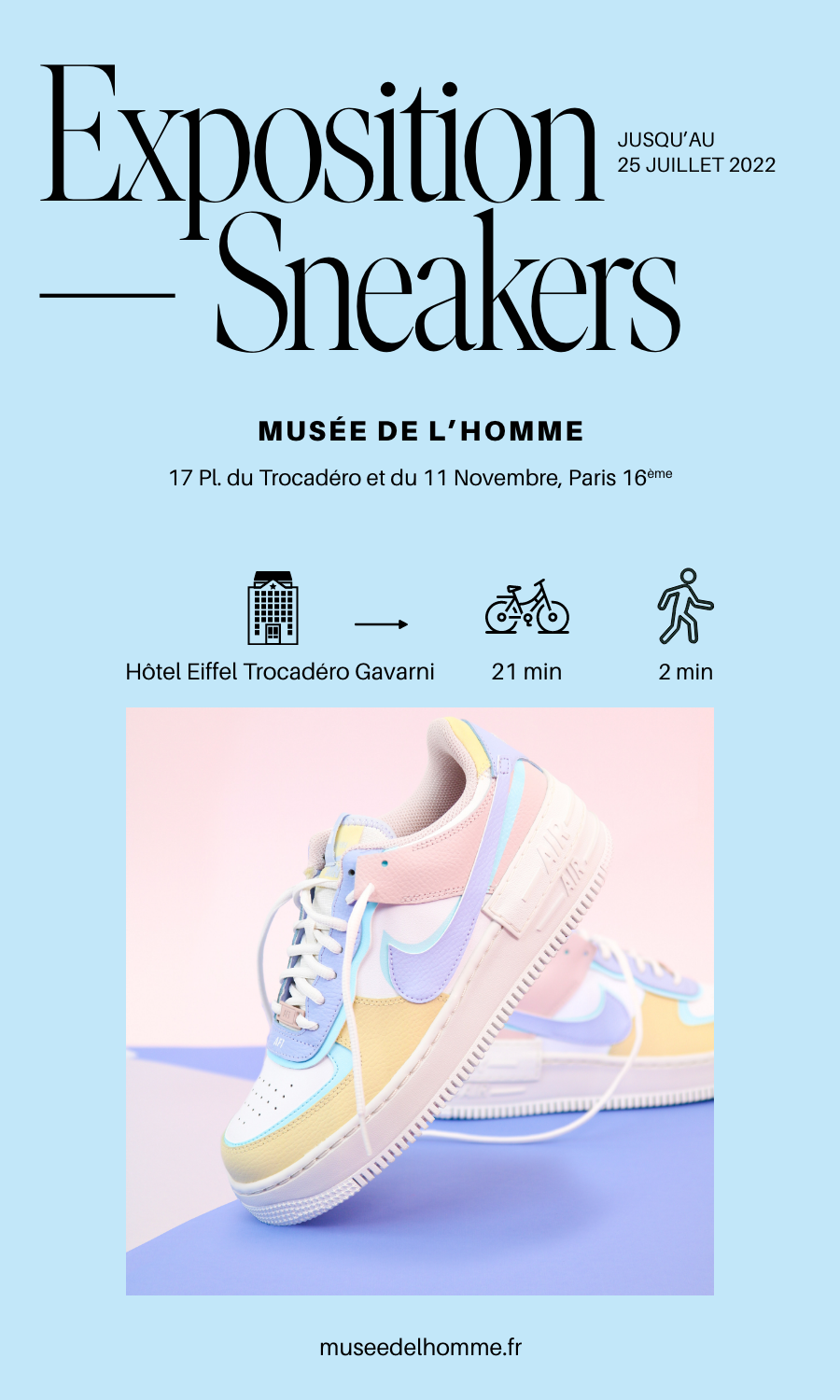 Sneakers, they enter the museum