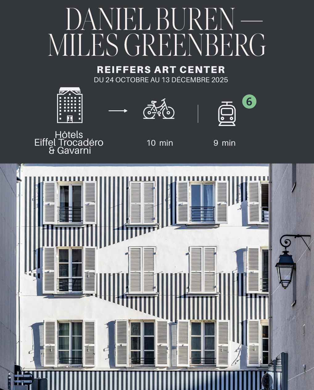 Daniel Buren et Miles Greenberg,